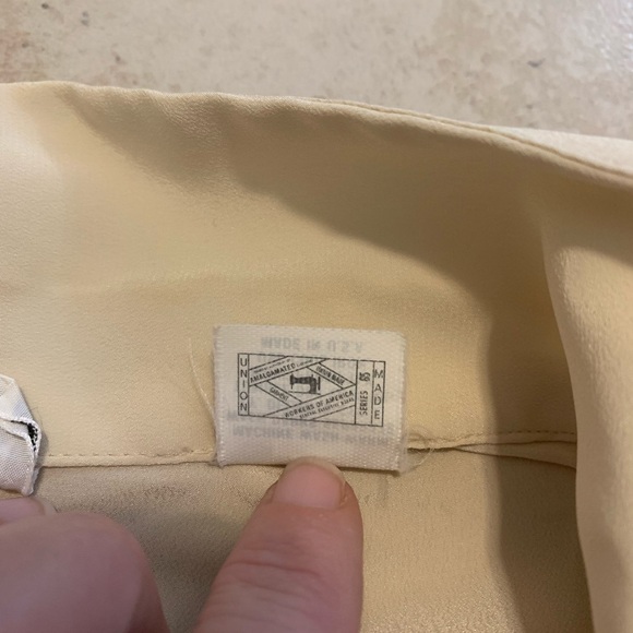 RARE Vintage 60s/70s LANVIN Blouse Size 8 - Paris New York - Union Made USA - Picture 6 of 8